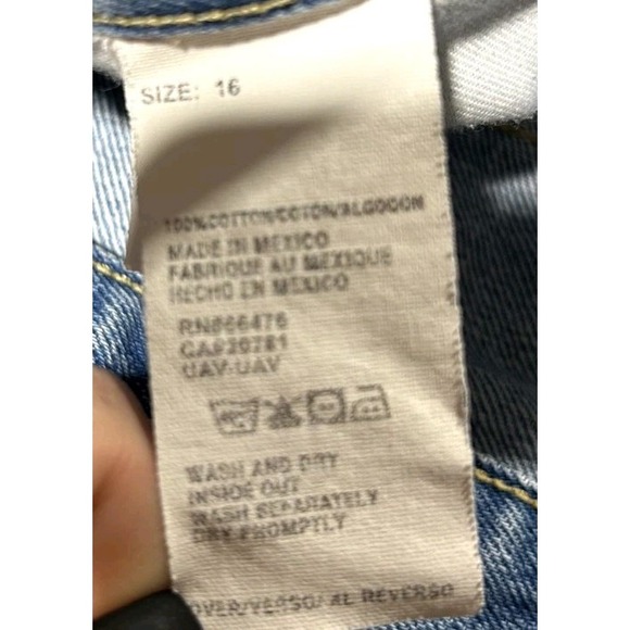 Tommy Hilfiger Cotton Capri Cropped Medium Wash Blue Denim Women's Size‎ 16 - Picture 3 of 8